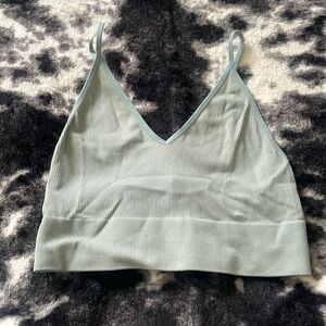 Green tank top